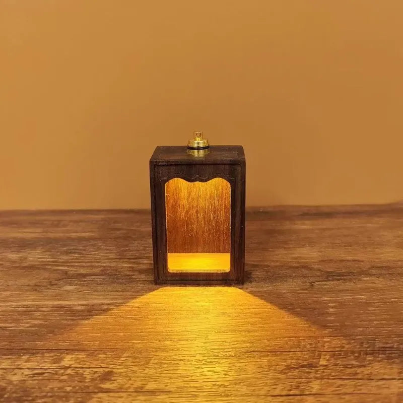 Modern Mini Shrine with Light – Painted Ksitigarbha