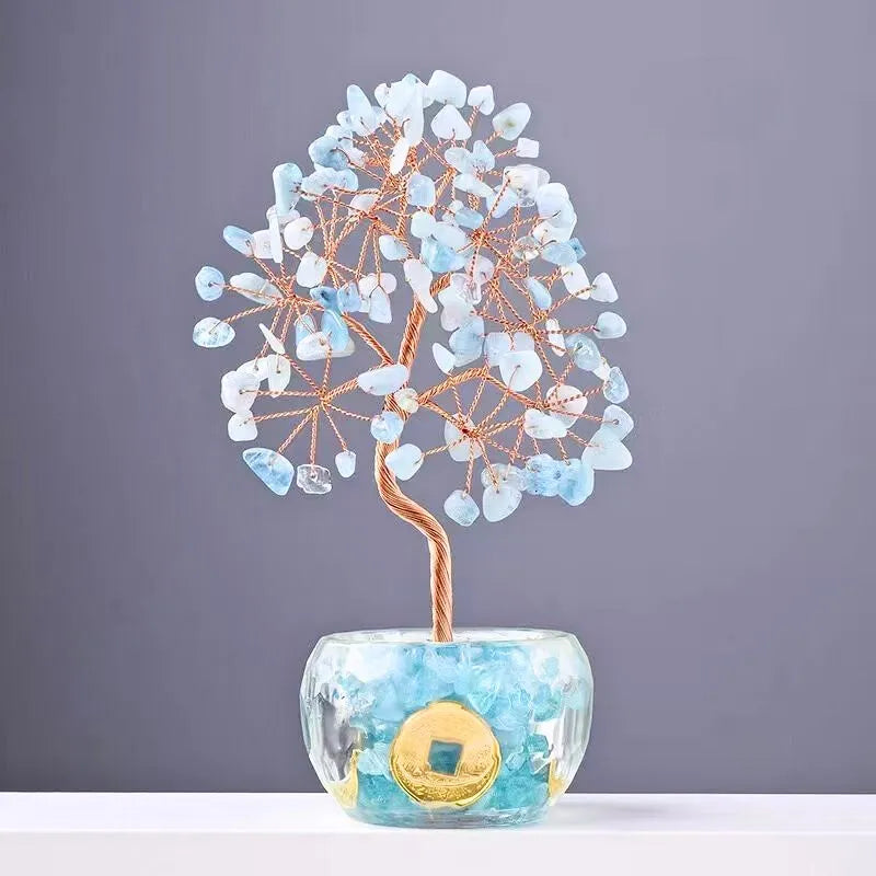 Crystal Money Tree Feng Shui Decor