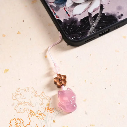 Rose Quartz Mobile Phone Lanyard - Attracts Love Luck