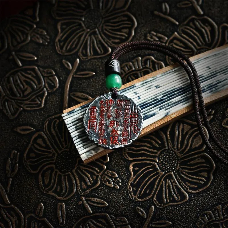 Taoist Mountain Ghost Coin Bagua Tai Chi Handwoven Bead String