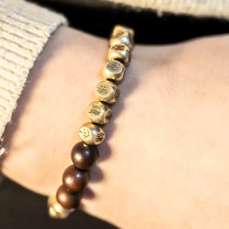 Taoist Talisman Golden Light Mantra Bracelet